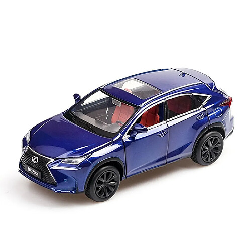 Universal 1: 32 Lexus NX200T en alliage tire à l'arrière de la voiture en métal moulé sous pression avec lumière acoustique 6 portes ouvertes pour les enfants Cadeaux Livraison gratuite | Jouets moulés sous pression(Bleu)