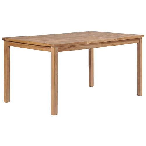 vidaXL Table de jardin 150x90x77 cm Bois de teck solide