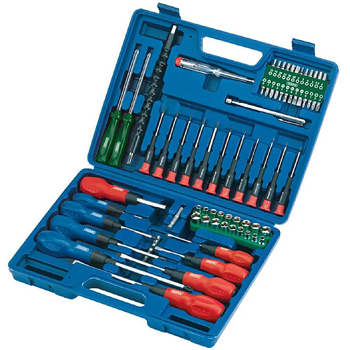 Draper Tools Jeu de tournevis, douille et embout 70 pcs 40850