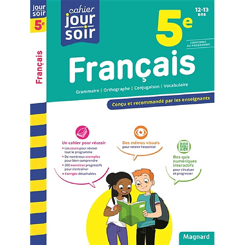 Français 5e, 12-13 ans : conforme au programme