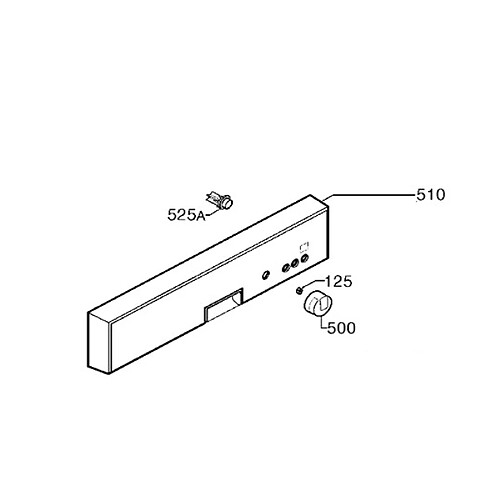 Electrolux BANDEAU ASSEMBLE ALUMINIUM REP 510