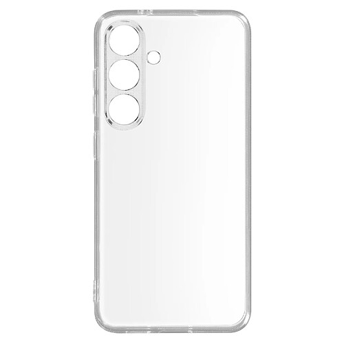 Avizar Coque pour Samsung Galaxy S24 Caméra Protégée Silicone Fin Transparent