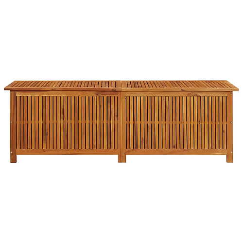 Helloshop26 Coffre boîte meuble de jardin rangement 175 x 50 x 58 cm bois d'acacia solide 02_0013013