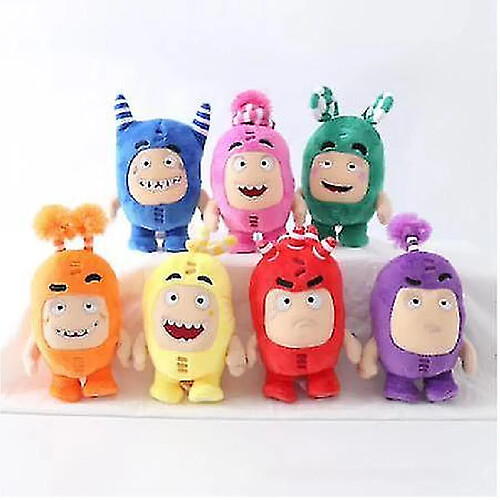 Universal 7pcs/lot dessin animé bizarre anime peluche soldat de gemme monstre peluche souple fusible bulle poupée zeke jeff cadeau pour les enfants()