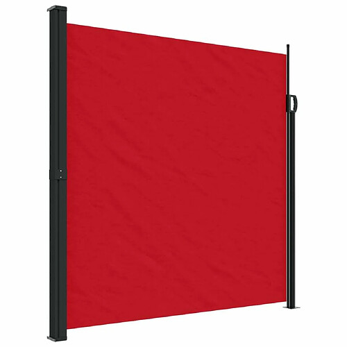 Maison Chic Auvent latéral rétractable | Store latéral | Brise-vue latéral rouge 200x600 cm -GKD49110