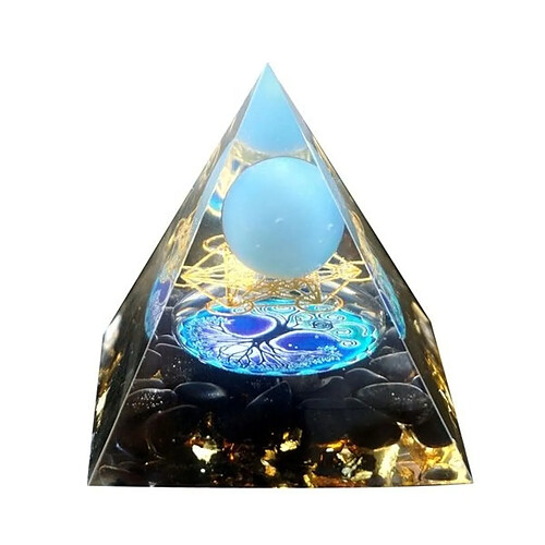 Totalcadeau Pyramide Orgonite Métatron Arbre de Vie