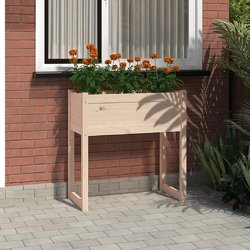 vidaXL Jardinière 78x40x81 cm Bois massif de pin