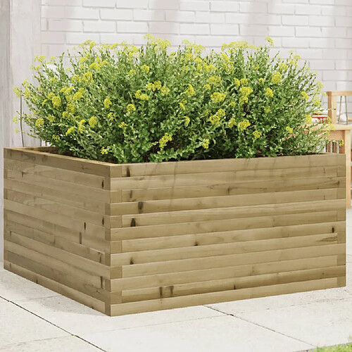 vidaXL Jardinière 90x90x46 cm bois de pin imprégné