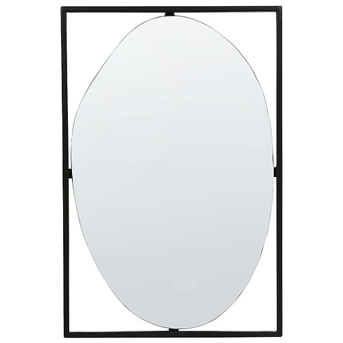 Beliani Miroir NIBELLE 60 cm Noir