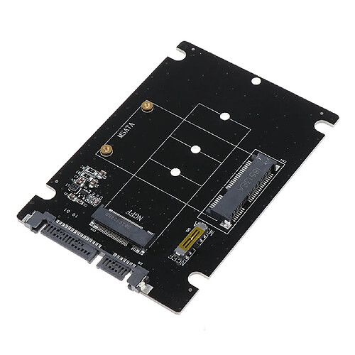 M. Adaptateur 2 Vers SATA - Double Emplacement - MSATA Vers