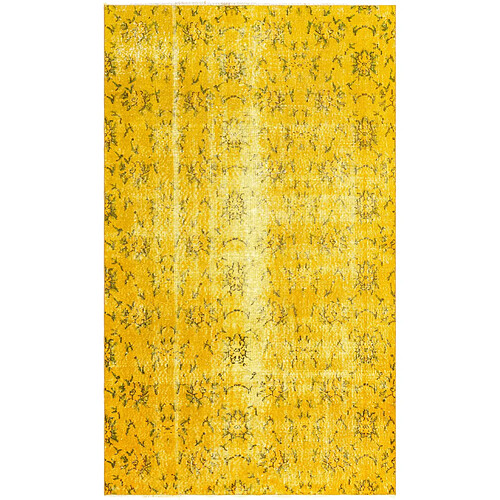 Vidal Tapis de laine 264x157 jaune Ultra Vintage