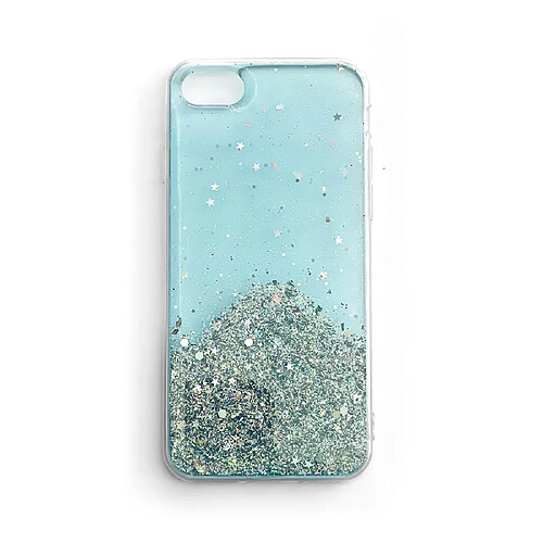 Ozzzo coque wozinsky star glitter bleue pour samsung galaxy a30 avec paillettes