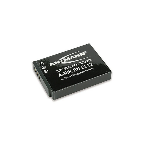 ANSMANN Batterie photo numerique type Nikon EN-EL12 Li-ion 3.7V 900mAh