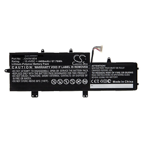 vhbw Batterie compatible avec Asus UX450FD-BE042R, UX450FD-BE065R, UX450FD-BE069R ordinateur portable Notebook (4400mAh, 15,4V, Li-polymère)