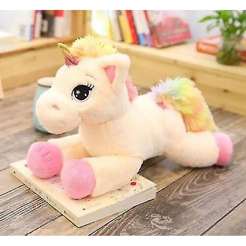 Universal Rose 60 cm peluche licorne peluche peluche douce cheval jouet câlin (60 cm)