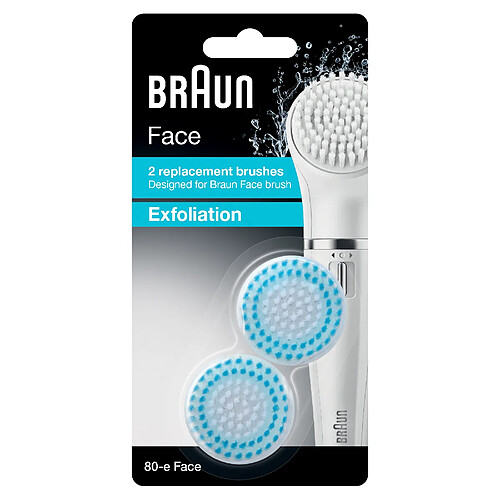 Braun Brosse exfoliante de rechange x2 SE 80-E