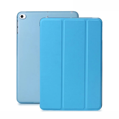 Etui en PU + TPU peau de nappa avec support tripliure bleu pour votre Apple iPad Mini 7.9 pouces (2019)/iPad Mini 4