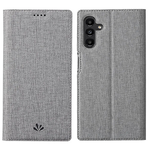 Etui en PU VILI anti-rayures, fermeture automatique magnétique avec support gris pour votre Samsung Galaxy A13 5G