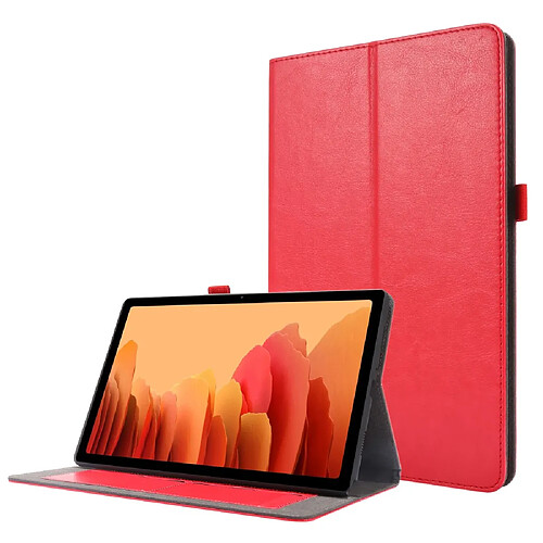 Etui en PU conception de cheval fou avec support rouge pour votre Samsung Galaxy Tab A7 10.4 (2020)