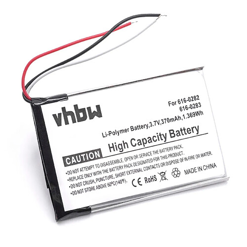 vhbw Li-Polymère batterie 400mAh (3.7V) pour lecteur MP3 baladeur MP3 Player Apple IPod Nano 2. Generation, 2G, A1199, MA004LL/A, MA005LL/A, MA099LL/A