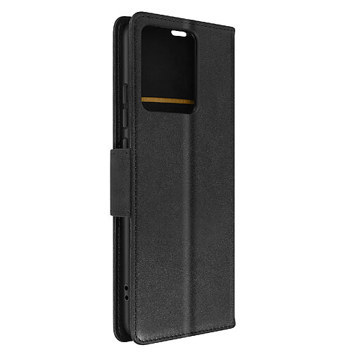 Avizar Étui Portefeuille Noir pour Xiaomi Redmi Note 12 série Bara Soft Leather