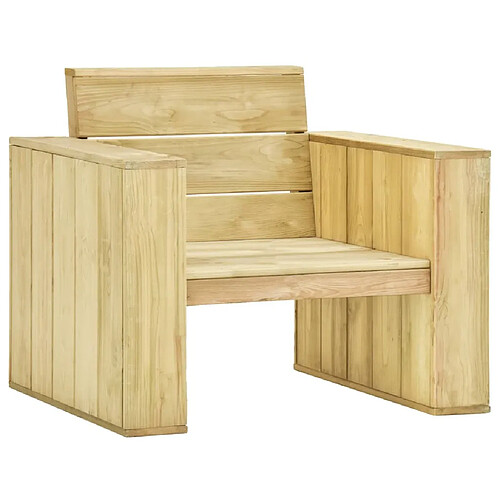 Maison Chic Salon de jardin 3 pcs - Table et chaises d'extérieur - Mobilier/Meubles de jardin Moderne Bois de pin imprégné -MN60427