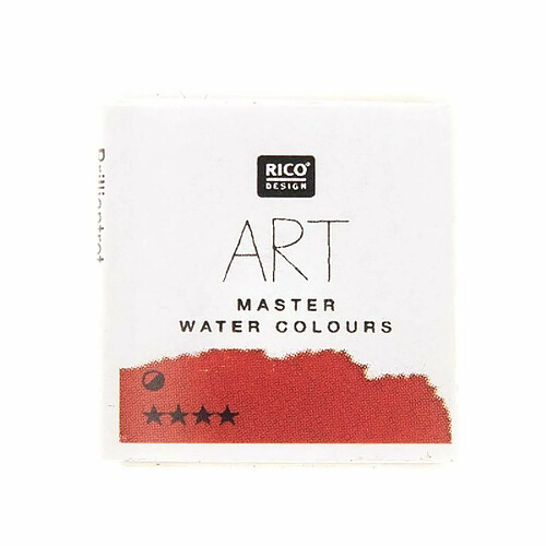 Rico Peinture Aquarelle - Rouge brillant - 1/2 godet