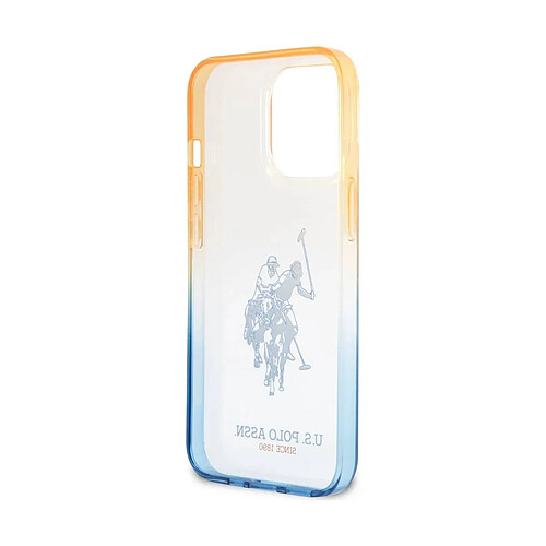 Us Polo U.S Polo Coque de Protection pour iPhone 14 Pro Max Double Horse Bleu