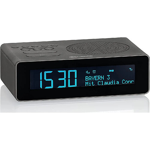 Roadstar Radio réveil Dab+ avec écran LCD et double alarme noir