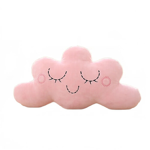 Universal 60cm Nuage oreiller en peluche canapé souple repos coussin peluche jouets enfants bébés bébés filles cadeaux kawaï oreiller peluche mignonne ciel collection | oreiller en peluche (rose)