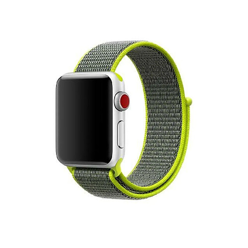 PHONECARE Bracelet NylonSense pour Apple Watch Series 9 Aluminum - 41mm - Vert Florescente