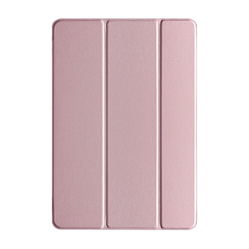 Etui en PU + TPU triple pli or rose pour votre Apple iPad 10.2 (2019)