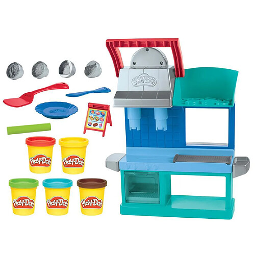 Hasbro Le P'tit Resto Play-Doh Kitchen Creations avec Pâte à Modeler et Accessoires Multicolore