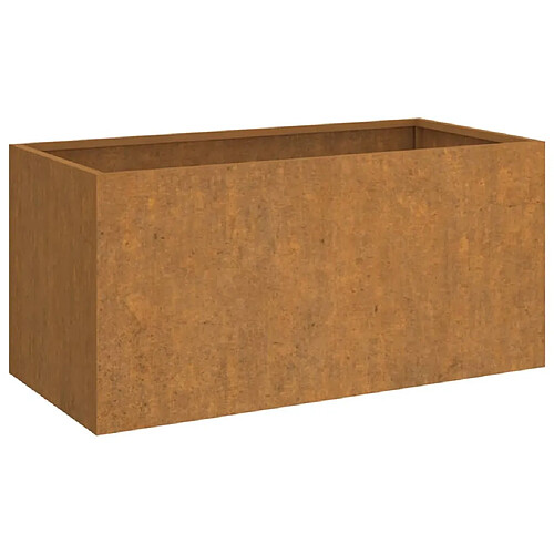 Maison Chic Jardinière,Bac à fleurs - pot de fleur 62x30x29 cm acier corten -GKD66100