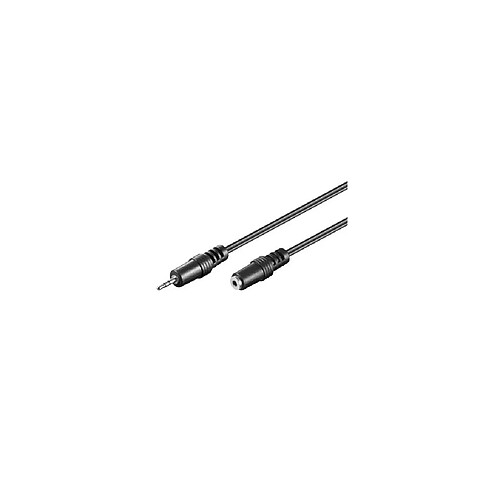 Cable jack d'extension 2.5 mm male (3-pin, stereo) vers jack 2.5 mm female (3-pin, stereo)