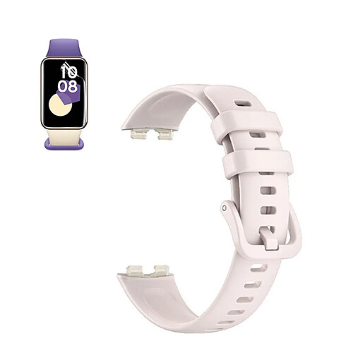 Kit Bracelet En Silicone Lisse Avec Boucle + Film Hydrogel Phonecare Compatible avec Honor Band 9 - Rose