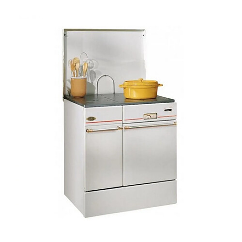 Cuisinière à bois 2 feux blanc - 240162BLANC - GODIN