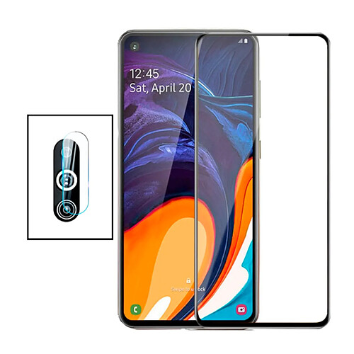 PHONECARE Kit Film Caméra Arrière + Film de Verre Trempé 5D Full Cover pour Samsung Galaxy A60