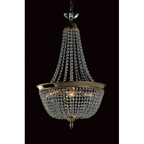 Lumière Chandelier Herne Or 3 ampoules 55cm