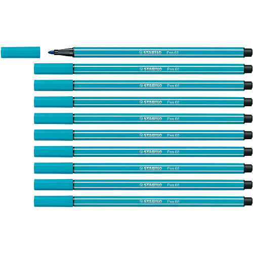 STABILO Stylo feutre Pen 68, bleu clair ()