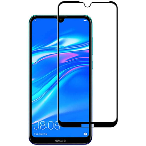 Ipomcase Verre Trempé 4D HUAWEI Y7 2019,Protection Ecran Vitre Film Protection Couverture Complète