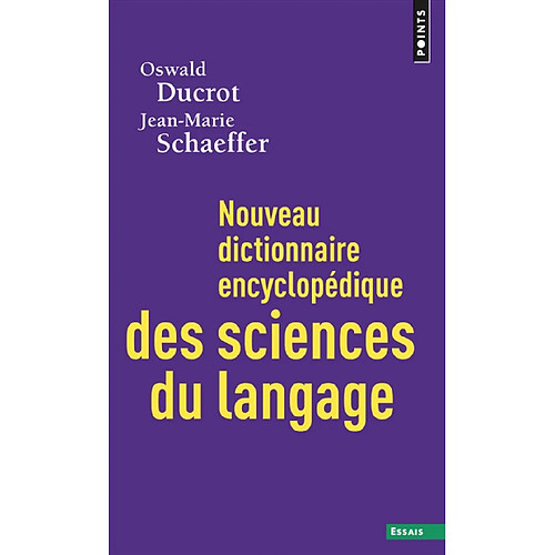 Nouveau dictionnaire encyclopédique des sciences du langage · Occasion