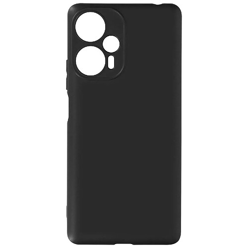 Avizar Coque pour Xiaomi Poco F5 Silicone Gel Flexible Fine Classic Case Noir