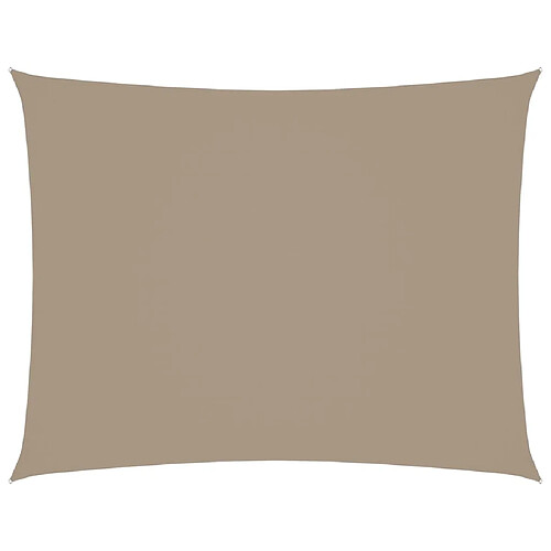 ComfortXL Voile De Parasol Tissu Oxford Rectangulaire 2x3 M Taupe