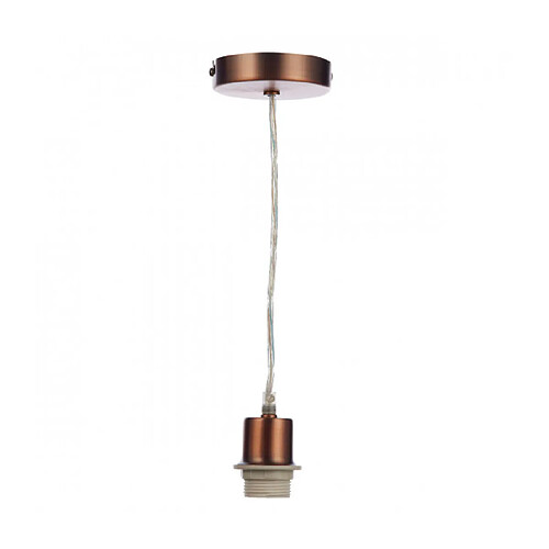 Luminaire Center Suspension design Basic Cuivre vieilli 1 ampoule 8,5cm