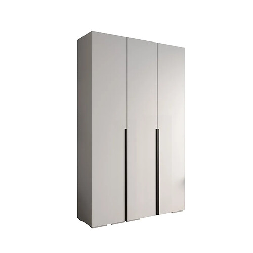 Abiks Meble Armoire Inova 1 À Portes Battantes 236,7/150/47 3 Portes (bianco/nero)