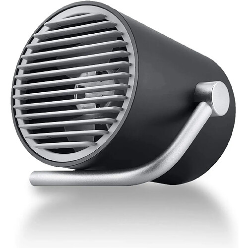 Petit Ventilateur USB de Bureau Personnel, Mini Ventilateur de Table Portable avec Pales Turbo Jumelles, Technologie Cyclone Air Silencieuse-pour la Maison, le Bureau, les Voyages en Plein Air