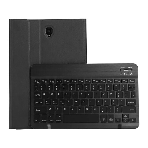 Wewoo ST830S Bluetooth 3.0 Texture de laine fine cuir PU ABS Détachable Sept Étoiles Rétroéclairage Clavier pour Samsung Galaxy Tab S4 10.5 pouces T830 / T835avec fente stylo et support Noir