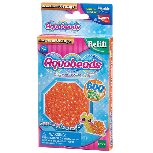 AQUABEADS Perles Mutli-Facettes Orange