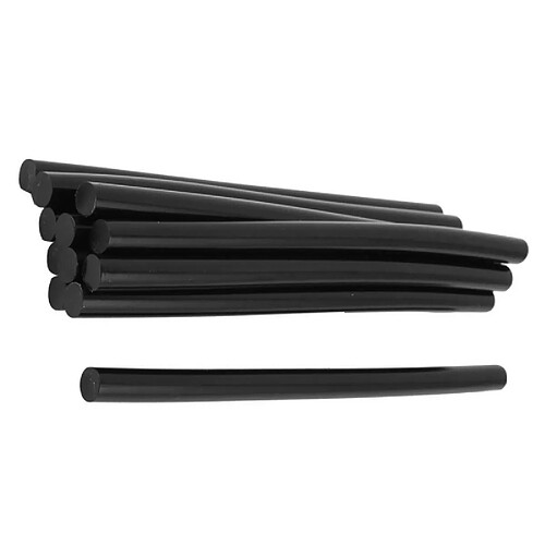 Wewoo Ruban adhésif 10 bâtonnets de colle pour fusion à chaud, noir, fer à souder, 10 PCS, longueur: 270mm